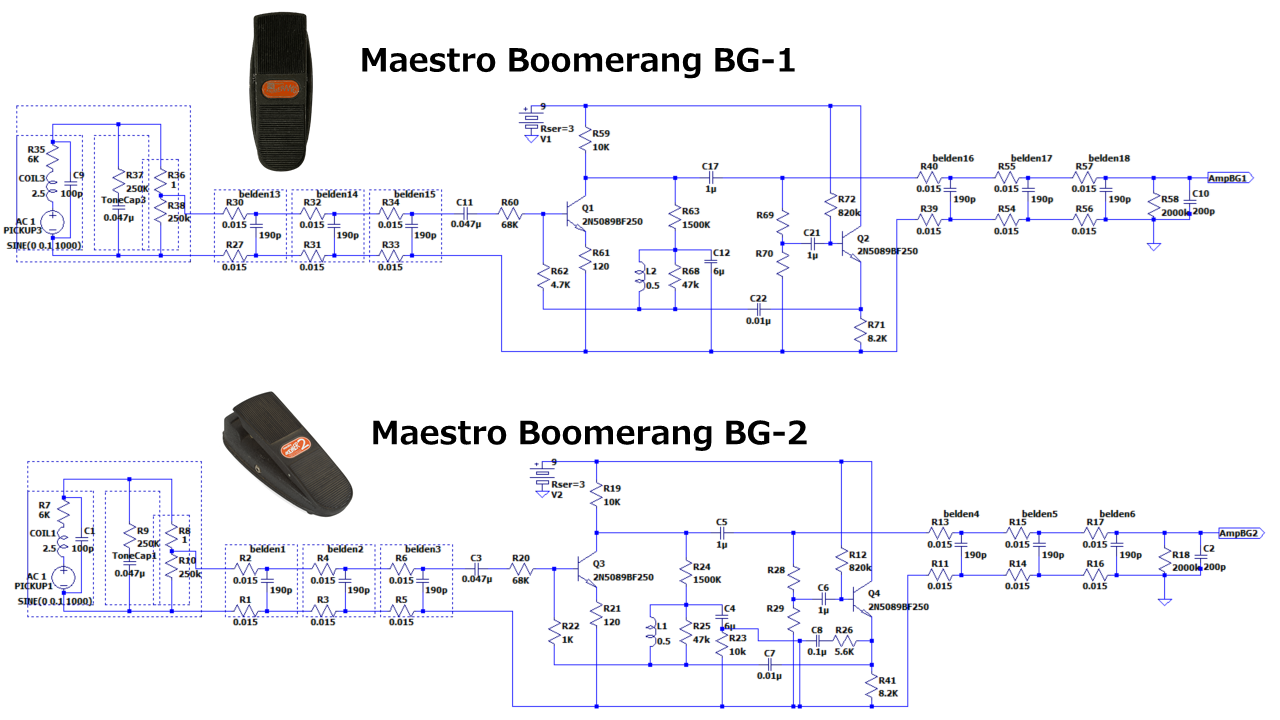 あのfunk ojisanの動画で話題になったMaestro BoomerangワウペダルをシミュレーションしてVOX V847と比較してみた |  Project JAZZCASTER - by カバ野郎